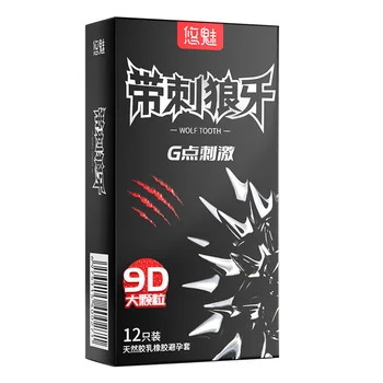 Large Spikes Condoms Dotted Granular Sex Tooys for Adult Original Lubricants Sexual Retardant High Sensitive Sex Shop 18+ 1