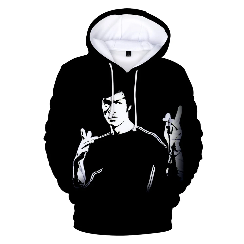 

Chinese Kung Fu Bruce Lee 3D Printed Hoodie Sweatshirts Men Women Fashion Casual Long Sleeve Pullover Streetwear Oversized Tops