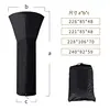 210D Oxford Cloth Waterproof Air Heater Cover Fan-shaped Heater Cover Black Umbrella Shaped Garden Courtyard Dust Patio Cover 2