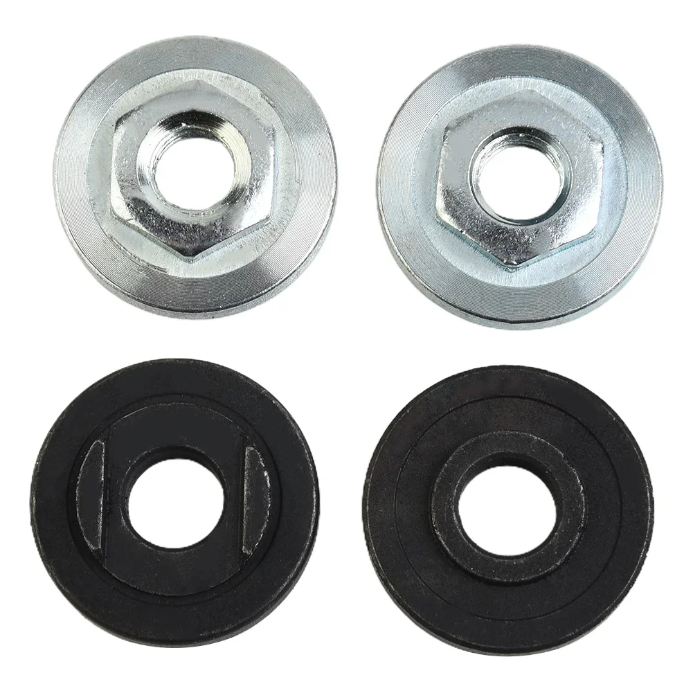 4pcs Angle Grinder Inner Outer Flange Nut Set For Type 100 Angle Grinder Pressure Plate Cover Hexagon Nut Fitting Tool Adapter outer order inner calm