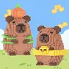 Big Capybara Toy for Kids Giant Strawberry Capybara Construction Set Anime Unique Decoration for Home for Aged 8+ 5