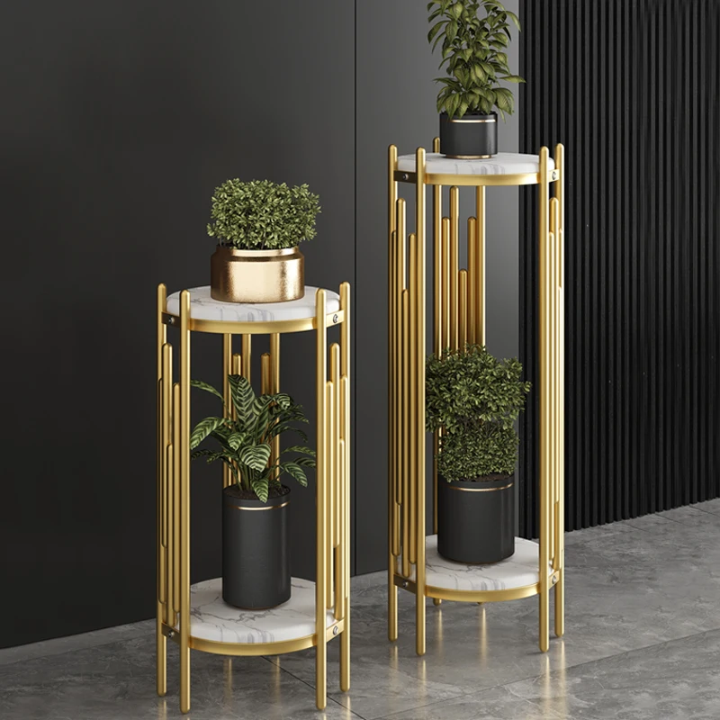 Modern Minimalist Luxury Indoor Plant Stand Living Room Multi-Tier Flower Stand Nordic Style Green Plant Shelf Shelf
