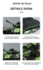 RC Tank Military 7CH War Battle M1 Leopard 2 United States Remote Control Toy Car Tank Model Electric Toys for Boy 2.4G Children 5