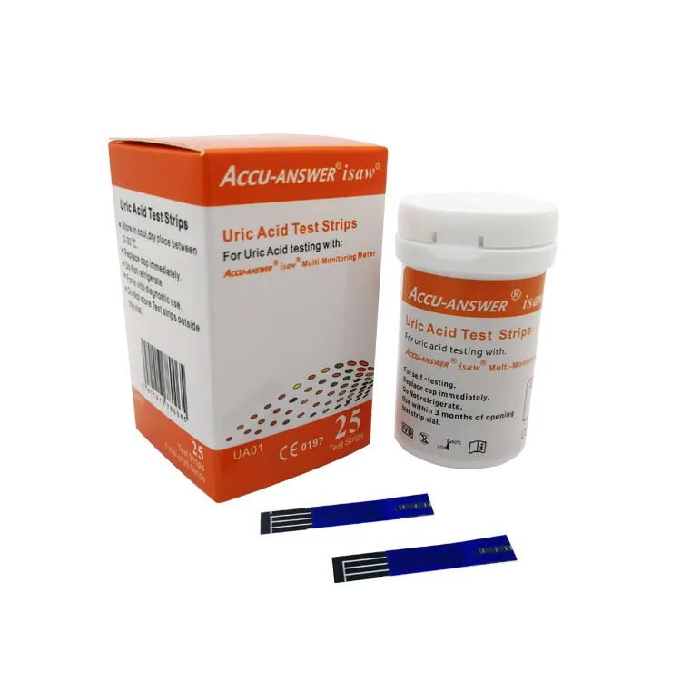 

Factory price glucos uric acid meter test strip uric acid test strips