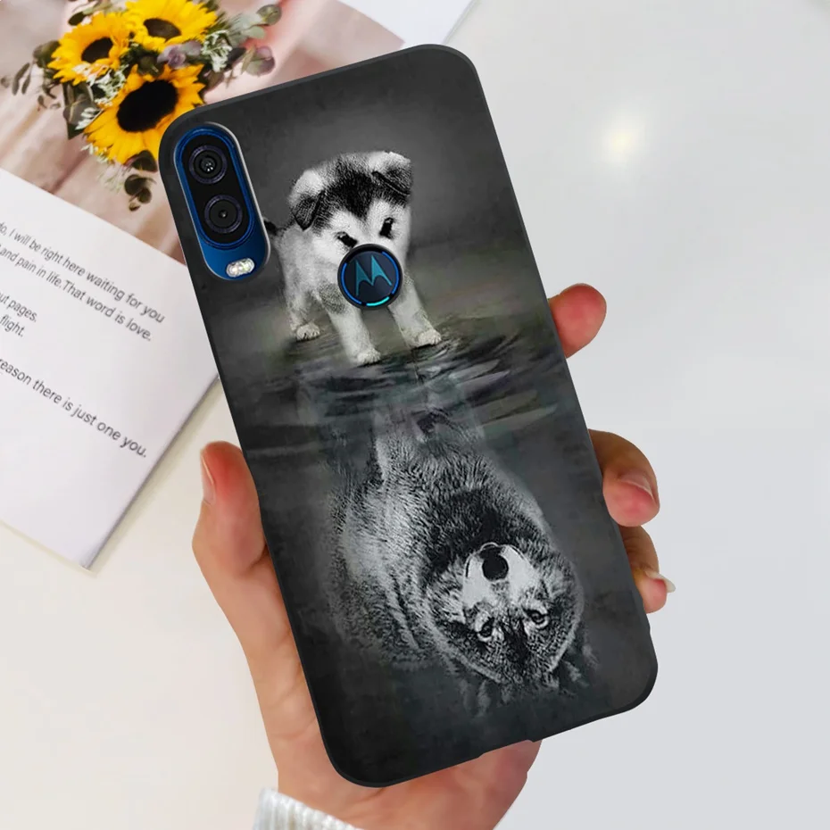 Cute Flower Cat Painted Soft Silicone Phone Case Cover