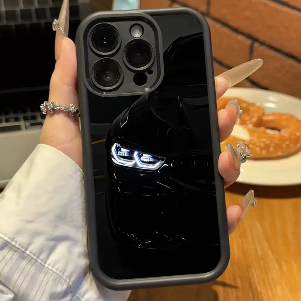 Blau-rotes Auto COOL B-Bm-wes Handyhülle für iPhone 11, 12, 13, 14, 15, 16, 17, Pro Max, stoßfeste, weiche TPU-Rückseite – Detail 11