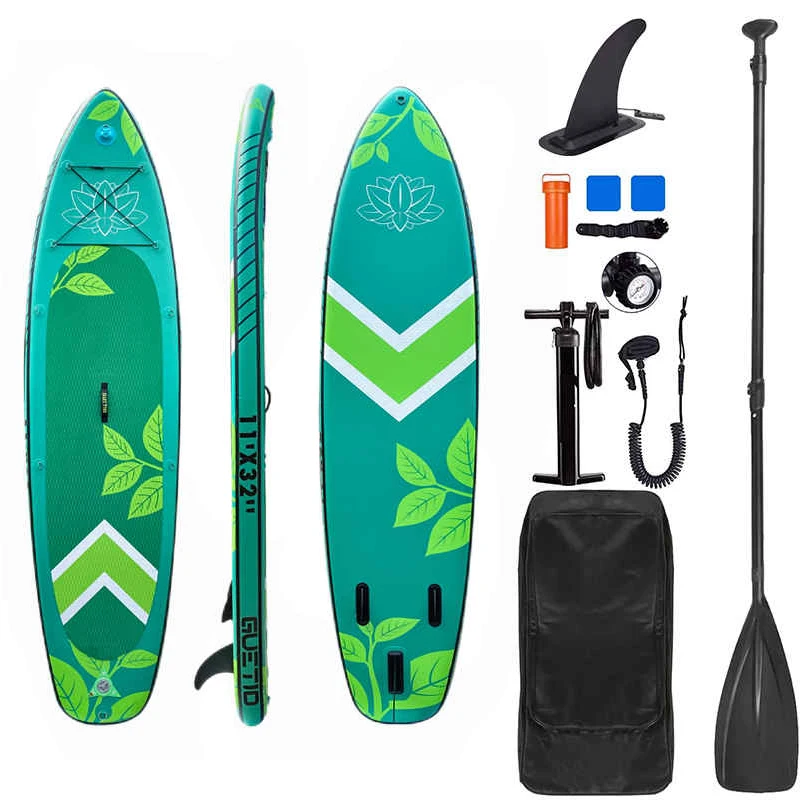 

GUETIO Hot Sale Drop Stitch Inflatable Stand Up Paddle Board SUP 10'6"