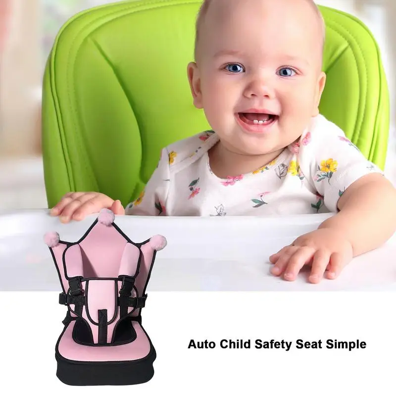 Baby Safety Seat Mat Kids Breathable Chairs Mats Baby Car Seat Cushion Adjustable Stroller Seat  For 6 Months To 12 Years Old