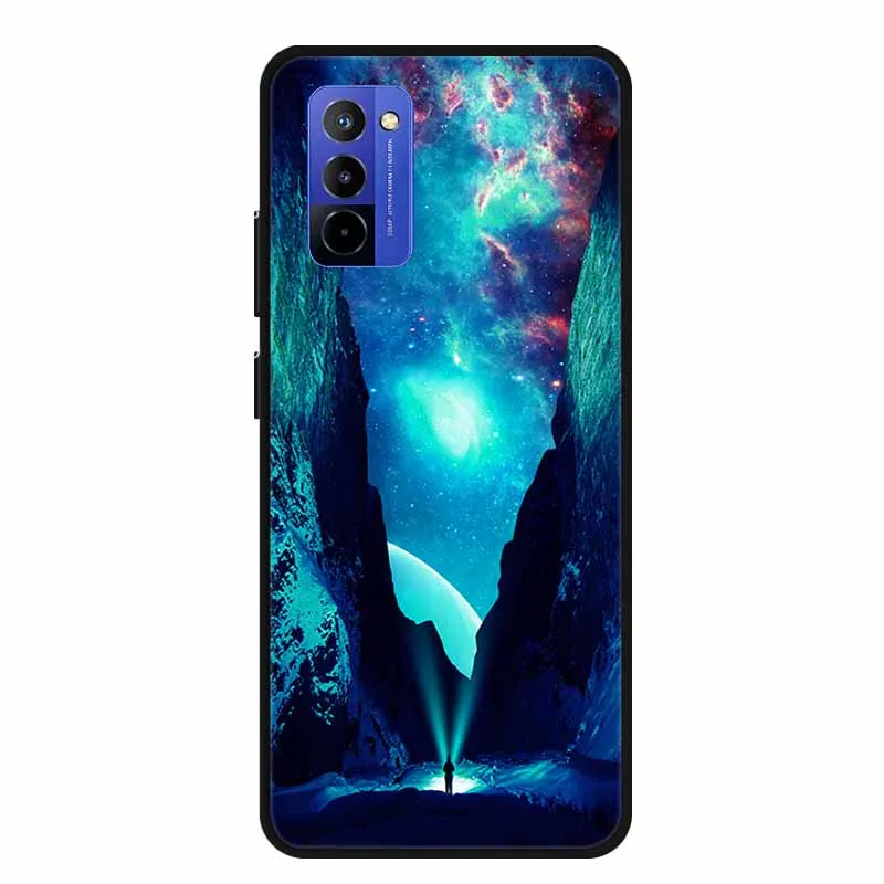 Shockproof Black Silicone Phone Case with Bumper Protection - Soft Back Cover 6.75