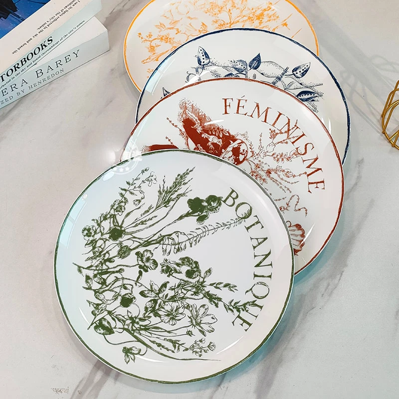 EuropeanstyleCreativeSetPlateDecorativeCeramicTablewareColdCutsSteakDinnerPlateGift