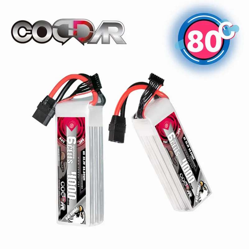 

6S Battery 80C 22.2V 4000mAh Lipo Battery For RC Helicopter Quadcopter FPV Racing Drone Car Part Rechargeable XT60 XT90 Plug