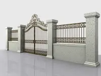 China Professional Iron Gates Modern Wrought Iron Doors Gate Iron Main Gate Designs 2
