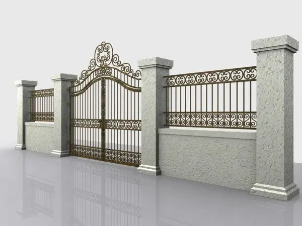 Hot Selling Iron Sheet Gate Design Cast Iron Gate Design Wrought Iron Gate 5