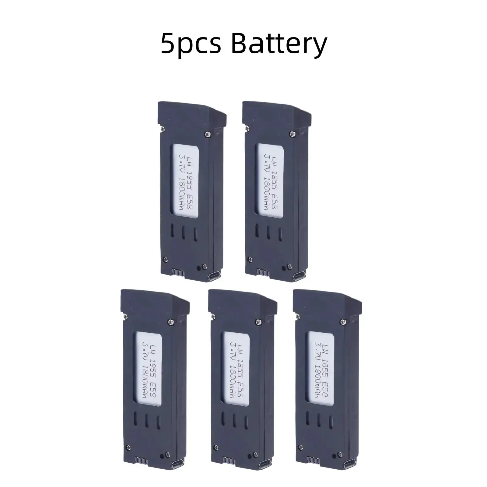 Lot de 5 hélices E58 1800mAh pour drone, accessoires de rechange
