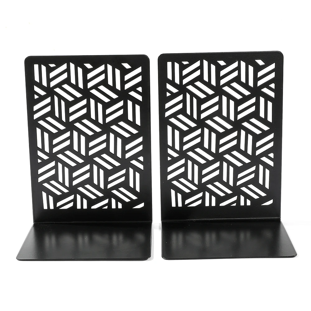 2pcs Crafted Door Book Ends Heavy Duty Bookends Book Lovers Collection Non-Slip Metal Bookends Office Home Desktop Bookends 5
