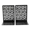 2pcs Crafted Door Book Ends Heavy Duty Bookends Book Lovers Collection Non-Slip Metal Bookends Office Home Desktop Bookends 5