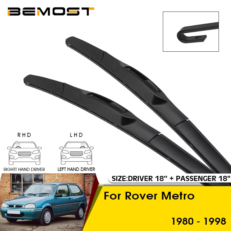 

Car Wiper Blades For Rover Metro 1980-1998 Windshield Windscreen Front Window Blades 18"+18" Car Accessories