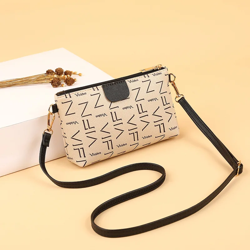 

Fashion Simple Clutch Foreign Trade Bag Women Wholesale Printing Small Square Bag Western Style Versatile Shoulder Bag Women
