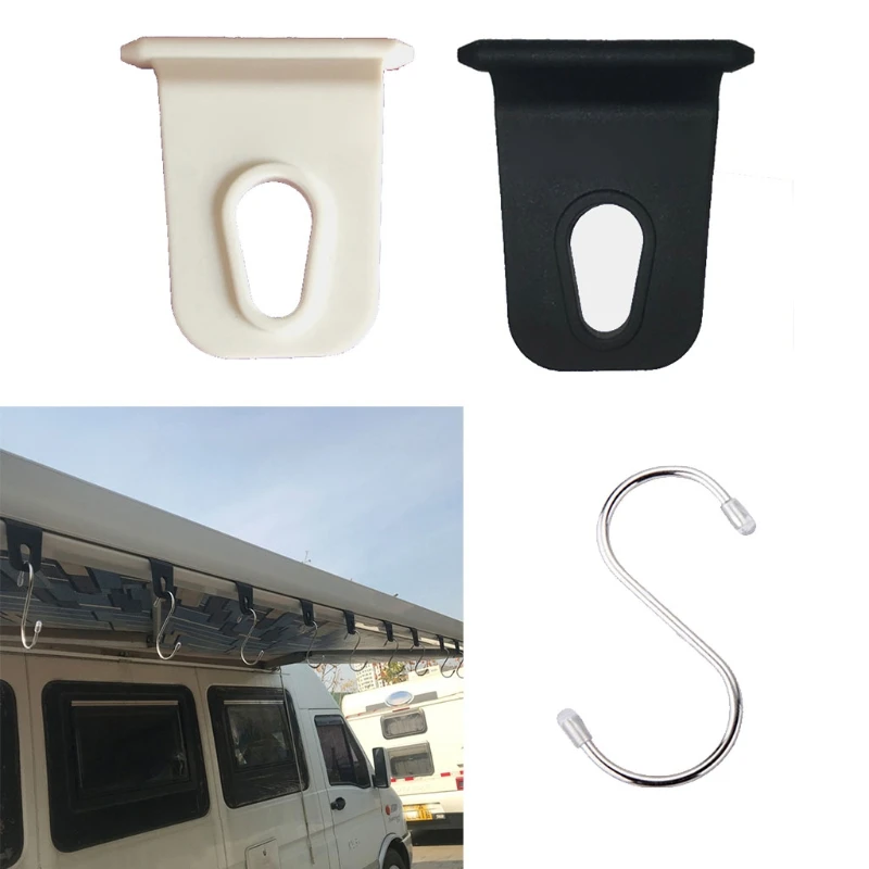 

5/10 Pieces RV Awing Hanger Clothes Hook Practical Awning Hook Clothes Drying Accessories Dropship