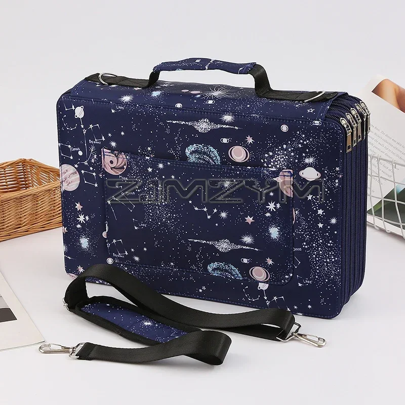 250 slot astuccio scuola Pencilcase fornure borsa penna di grande capacà scatola di cancelleria estetica Organizer 5 scomparti eroso  21