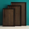 Wooden Serving Tray Square Bamboo Serving Tray Kitchen Food Tableware Tray For Dinners Party Tea Bar Serving Tray Food Tray 2