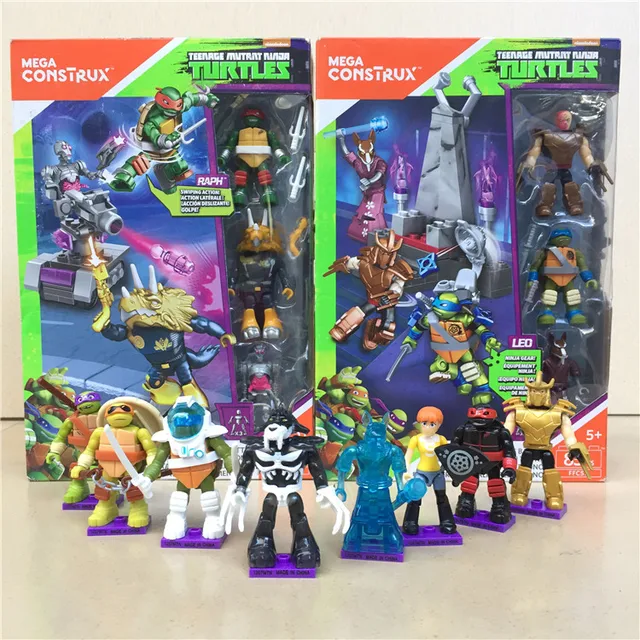 Anime Mega Bloks Car Assembling Building Blocks Toys Action Figures Mini Kids Collection Decoration Model Gifts 1