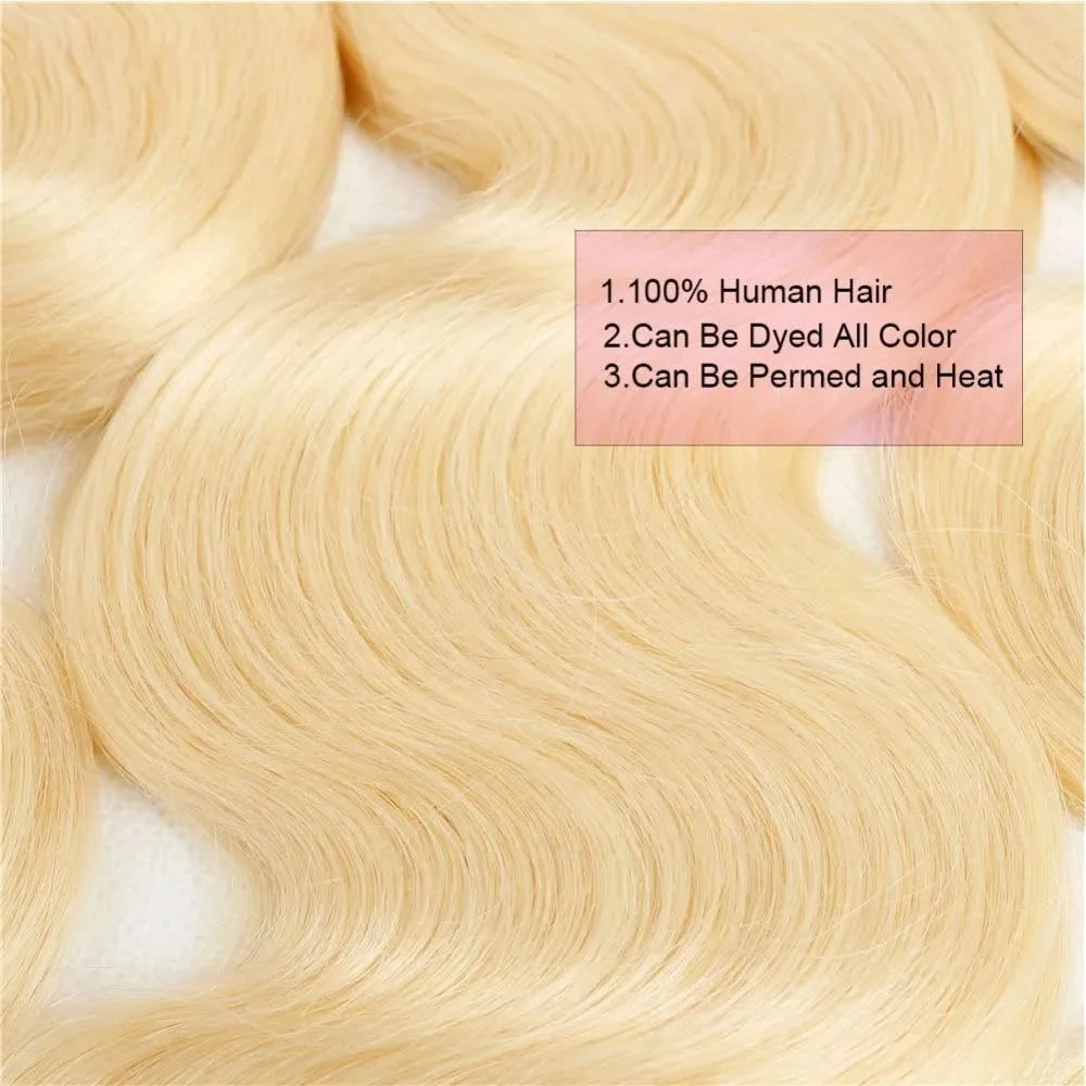 Body wave 613 Bundles Human Hair 4 Bundles Human Hair Extensions Brazilian Remy For Women 50g Curly