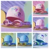 Cartoon Small Frame Swimming Goggles HD Waterproof Anti-Fog Diving Goggles Silicone Cap Professional Swimming Equipment