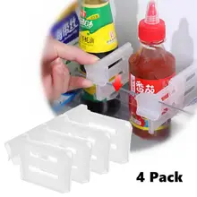 

4Pcs Refrigerator Storage Partition Board Small Object Finishing Partition Transparent Divider Free Combination Storage Rack