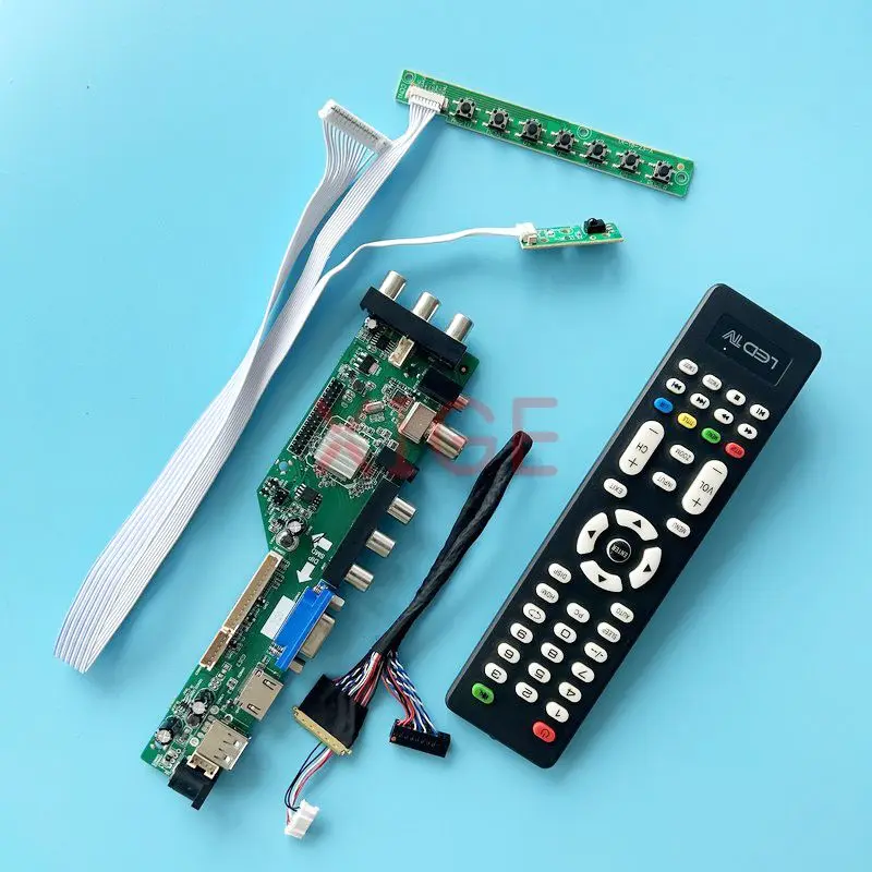 

Controller Board Fit HSD101PFW2 HSD101PFW4 DIY Kit 1024*600 DVB Digital Signal 40-Pin LVDS Laptop Display 10.1" USB+DHMI+VGA+2AV