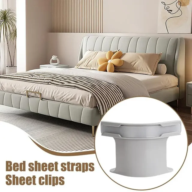 Attaches invisibles pour drap de lit et couvre-lit, 4 pièces, Clips de support de drap de couette invisibles, housse de couette simple, Clips fixes antidérapants 2