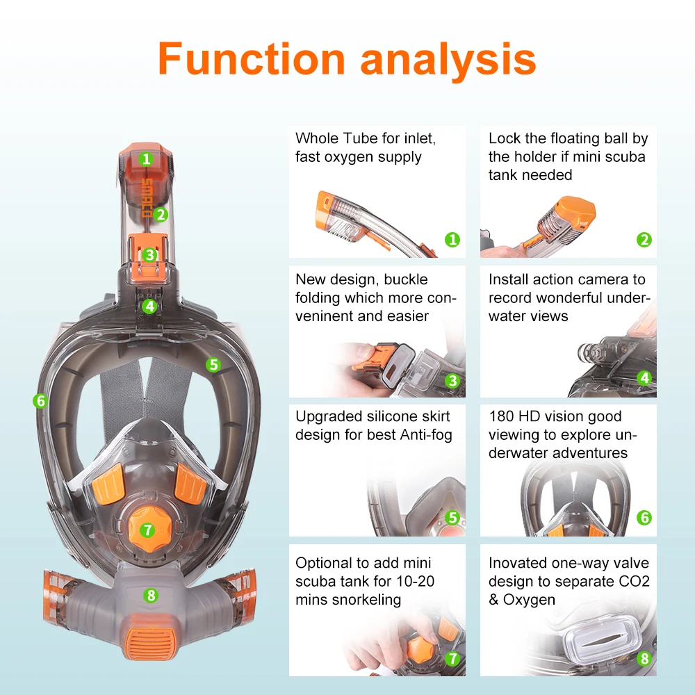 ScubaDivingTankEquipmentScubaDivingMaskSwimmingUnderwaterMask