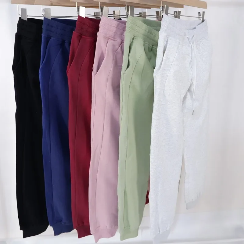 Scuba Warmth Jogger Drawstring Joggers Fleece Fabric Sweatpants Sport Pants Relaxed Jogger Full Length Pants for Winter