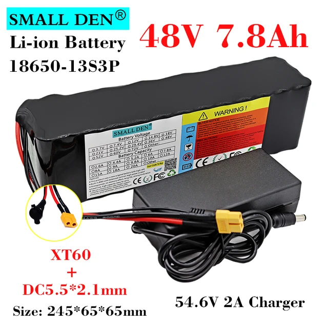 36V 7.8Ah 8Ah 18650 Li-ion battery pack 10S3P 500W Motor 7800mAh 42V  Electric bicycle