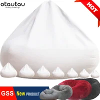 OTAUTAU Big Giant Pouf Inner Liner Cover for Bean Bag Puff Mesh Solid Insert Case Wash Bags Suitable for EPS/Foam Stuffing DD001 1
