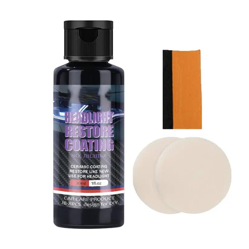 Car Headlight Repair Agent Scratch Remover Fluid Renewal Polish Liquid Kit Accessories Wash Auto Cleaning Care Refurbished Tool