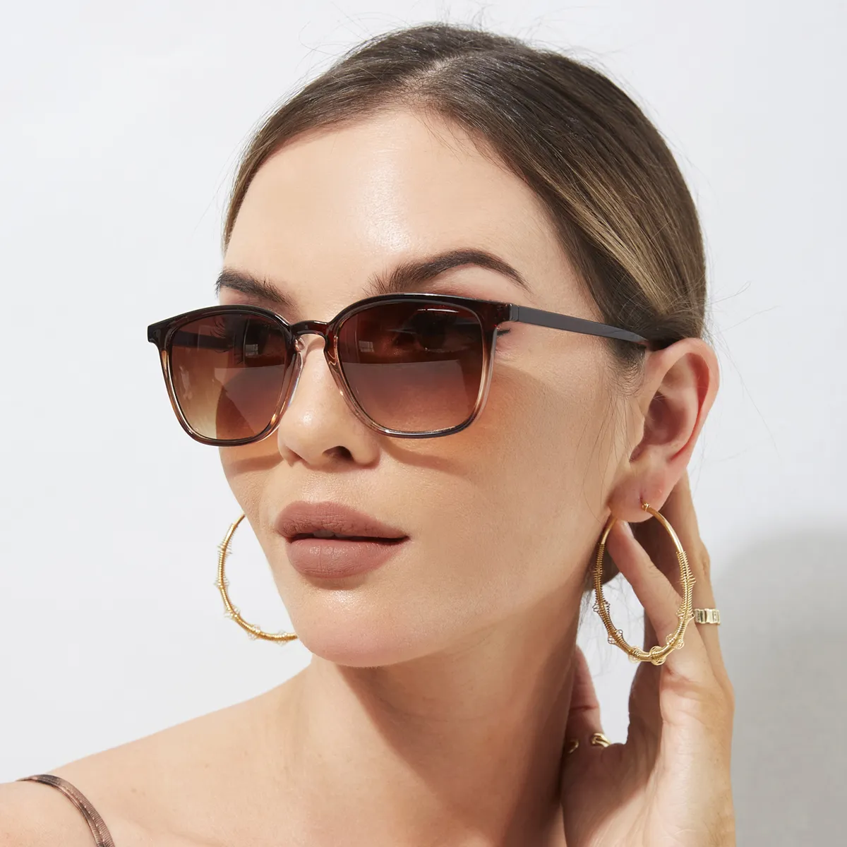 Square Cycling Sunglasses Men Women Rectangle Frame Sun Glasses Female Oculos Y2K Retro Gradient Hip Hop Shades UV400