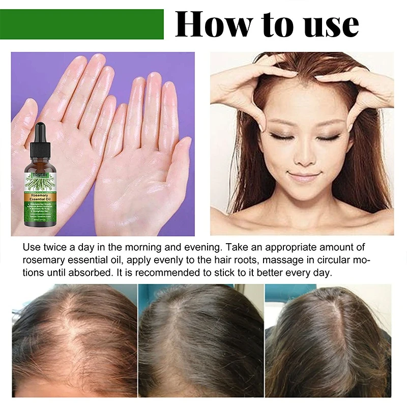Hair Growth Oil Rosemary Essential Oil Antifrizz Anti Hair Loss Hairs