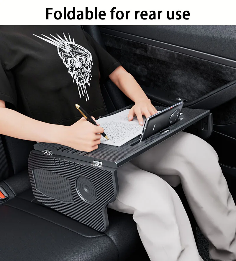 for Tesla Model 3 & Model Y 2017-2025 1PC Double Folding Car Food Tray DeskPort