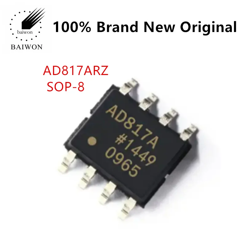 

AD817ARZ-REEL7 AD817AR Шелковый экран AD817A, рабочий усилитель SOP-8, новый оригинальный