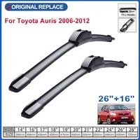 2pcs For Toyota Auris 2006-2012 Front Windshield Wiper Blades 2007 2008 2011 2012 2013 2014 2016 Windscreen Window Wiper Blaed 1