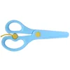 Children's Color Paper Cutter Effortless Rebound All Plastic Small Scissors Round Head Safety Manual Paper Cutting Scissors 3