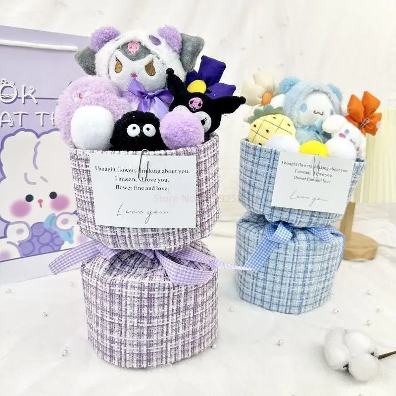 Cinnamoroll Sanrio Kuromi Mymelody Pompompurin Hello Kitty Kawaii Мультяшные Аксессуары аниме милая девочка подарок на день Святого Валентина