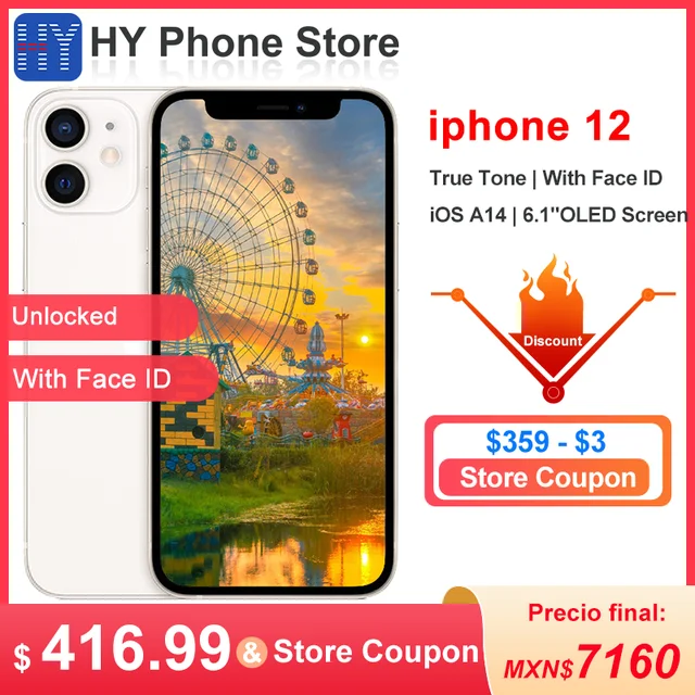 Unlocked Apple iPhone 12: 64GB/128GB