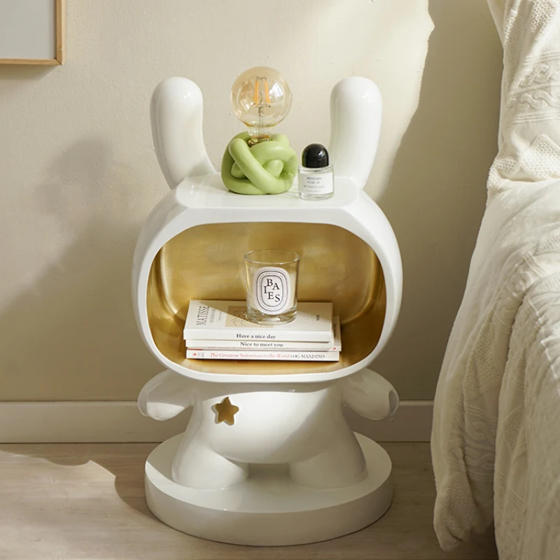 

Light luxury space rabbit children's bedroom bedside table cartoon living room large floor decoration household soft decoration