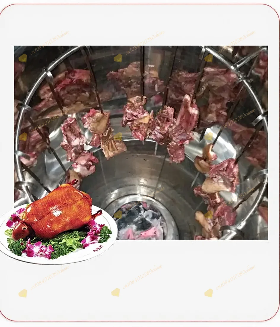 Charcoal BBQ Outdoor Smokeless Roaster for Duck Chicken Skewers Home Use