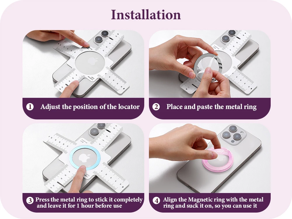 Joyroom Rotatable Magnetic Phone Holder Silicone Finger Loop Phone Grip For iPho