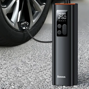 Baseus-미니 자동차 공기 압축기 12V 150PSI 휴대용 자동차 타이어 팽창기, 스마트 디지털 풍선 펌프 자동차 자전거 보트 공기 펌프