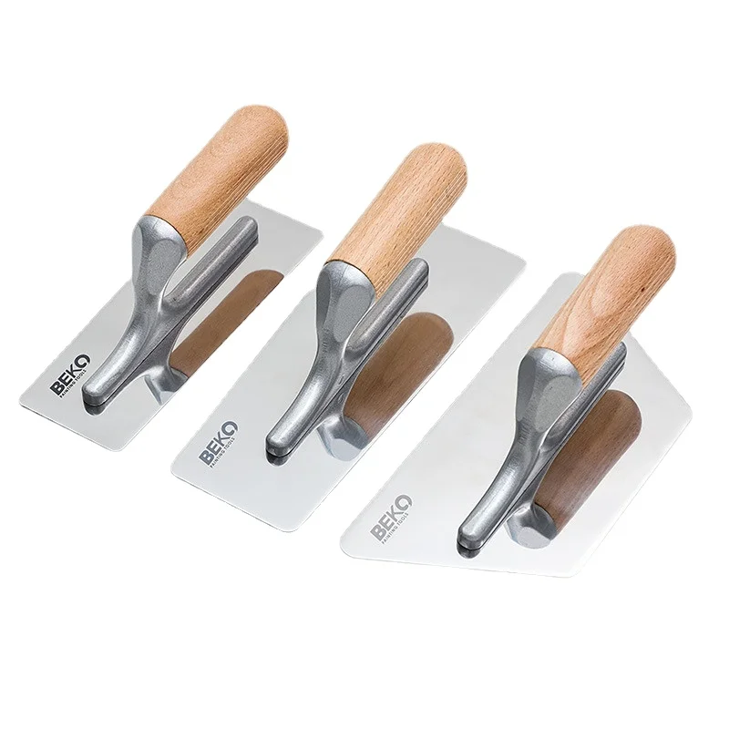 3pcs/set Concrete Trowel Tool Set Stainless Steel Wall Plastering Trowel for Wall Plaster Paint Drywall Construction Cement Tool