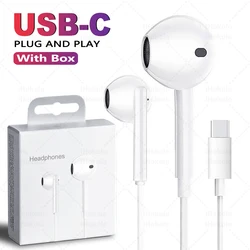 Premium Wired Earphones with USB - C and Lightning Connectivity (Type C Earphones)